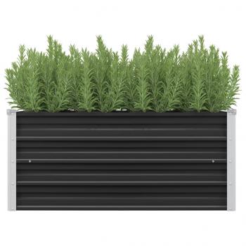 ARDEBO.de - Garten-Hochbeet Anthrazit 100 x 40 x 45 cm Verzinkter Stahl