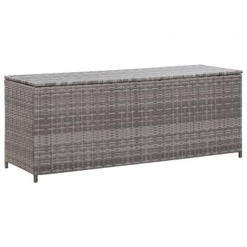 ARDEBO.de - Garten-Auflagenbox Grau 120x50x60 cm Poly Rattan