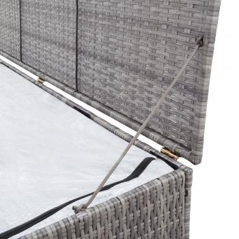 Garden-Auflagenbox Grau 150x100x100 cm Poly Rattan