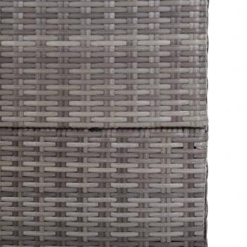 Garden-Auflagenbox Grau 150x100x100 cm Poly Rattan