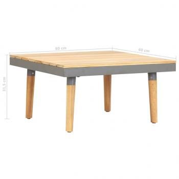 Garten-Couchtisch 60x60x31,5 cm Massivholz Akazie