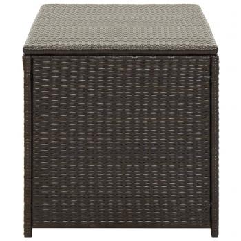 Gartenbox Poly Rattan 100x50x50 cm Braun