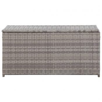 Gartenbox Poly Rattan 100x50x50 cm Grau