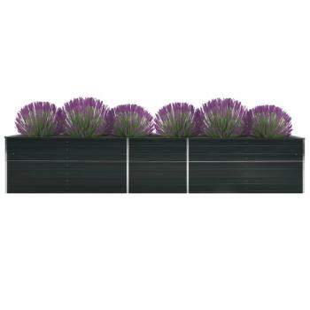 ARDEBO.de - Garten-Hochbeet Verzinkter Stahl 400x80x45 cm Anthrazit