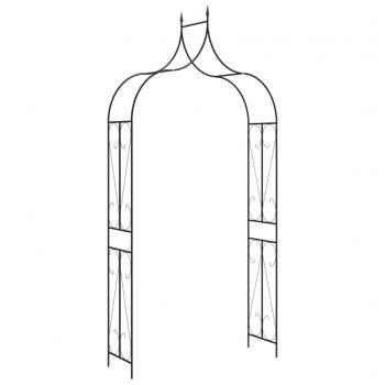 ARDEBO.de - Rosenbogen Dunkelgrün 120x38x258 cm Eisen