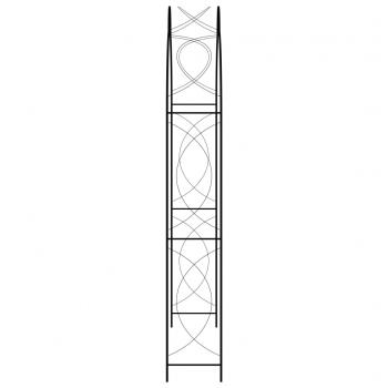 Rosenbogen Schwarz 150 x 34 x 240 cm Eisen 