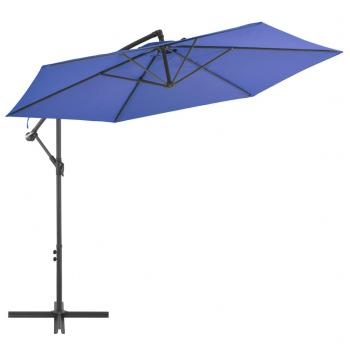 ARDEBO.de - Ampelschirm mit Alu-Mast 300 cm Blau