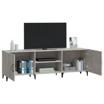 TV-Schrank Betongrau 150x30x50 cm Holzwerkstoff