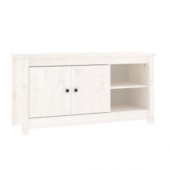 TV-Schrank Weiß 103x36,5x52 cm Massivholz Kiefer