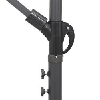 Ampelschirm Schwarz 3 m Aluminium-Mast