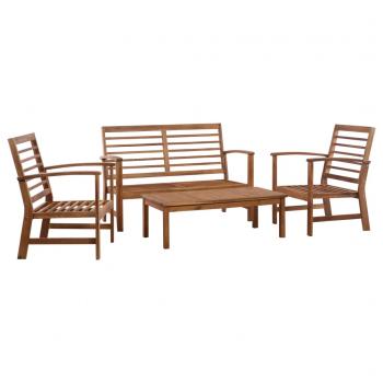 ARDEBO.de - Garten-Lounge-Set 4-tlg. Massivholz Akazie