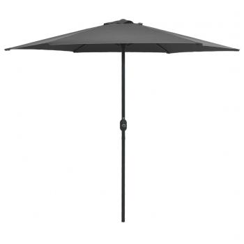 ARDEBO.de - Sonnenschirm mit Aluminium-Mast 270 x 246 cm Anthrazit