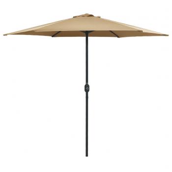 ARDEBO.de - Sonnenschirm mit Aluminium-Mast 270 x 246 cm Taupe