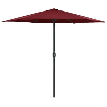 ARDEBO.de - Sonnenschirm mit Aluminium-Mast 270 x 246 cm Bordeauxrot