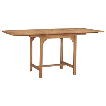 Gartentisch Ausziehbar (110-160)x80x75 cm Massivholz Teak