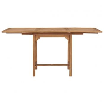 Gartentisch Ausziehbar (110-160)x80x75 cm Massivholz Teak