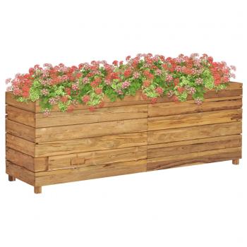 ARDEBO.de - Hochbeet 150x40x55 cm Teak Altholz und Stahl