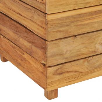 Hochbeet 50x40x72 cm Teak Altholz und Stahl