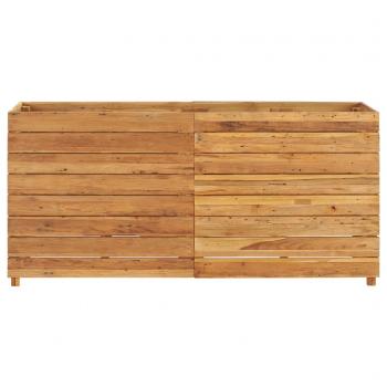 Hochbeet 150x40x72 cm Teak Altholz und Stahl