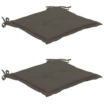 Gartenstuhl-Kissen 2 Stk. Anthrazit 50x50x3 cm Oxford-Gewebe