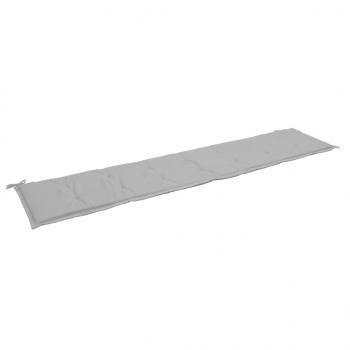 Gartenbank-Auflage Grau 200x50x3 cm Oxford-Gewebe