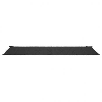 Gartenbank-Auflage Schwarz 200x50x3 cm Oxford-Gewebe