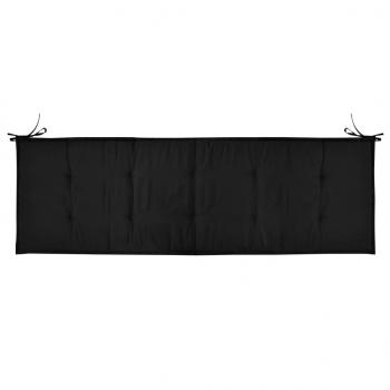 Gartenbank-Auflage Schwarz 150x50x3 cm Oxford-Gewebe