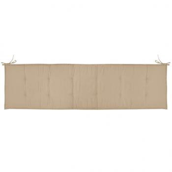 Gartenbank-Auflage Beige 180x50x3 cm Oxford-Gewebe