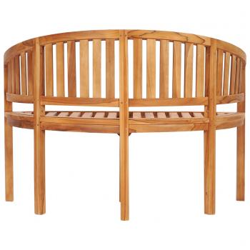 Bananenbank 120 cm Massivholz Teak