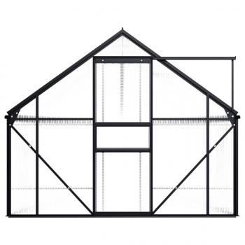 Gewächshaus Anthrazit Aluminium 7,03 m²