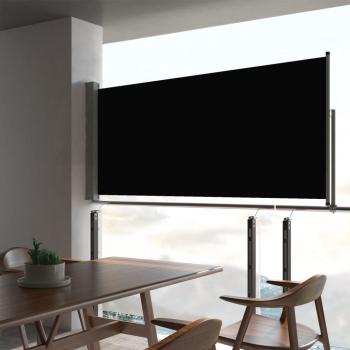 ARDEBO.de - Ausziehbare Seitenmarkise 60×300 cm Schwarz