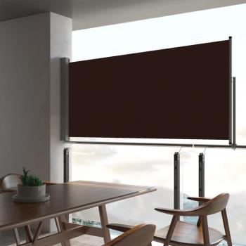 ARDEBO.de - Ausziehbare Seitenmarkise 60×300 cm Braun