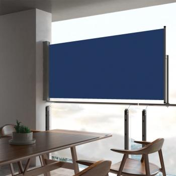 ARDEBO.de - Ausziehbare Seitenmarkise 60×300 cm Blau