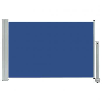 Ausziehbare Seitenmarkise 60×300 cm Blau