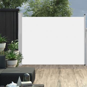 ARDEBO.de - Ausziehbare Seitenmarkise 140×500 cm Creme