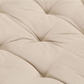 Palettenkissen Baumwolle 120×80×10 cm Beige