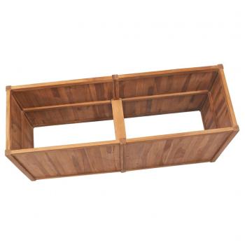 Garten-Hochbeet 150 x 50 x 70 cm Massivholz Teak