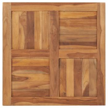 Tischplatte Massivholz Teak 70×70×2,5 cm 