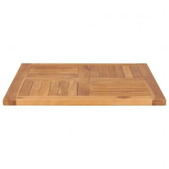 Tischplatte Massivholz Teak 70×70×2,5 cm 