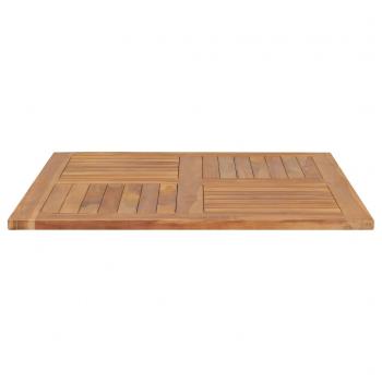 Tischplatte Massivholz Teak Quadratisch 90×90×2,5 cm 