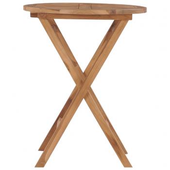 Gartentisch Klappbar 60 cm Massivholz Teak