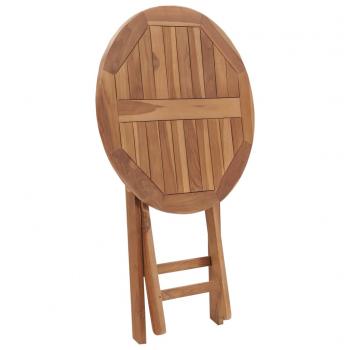 Gartentisch Klappbar 60 cm Massivholz Teak