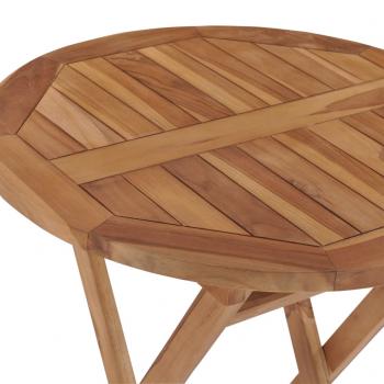 Gartentisch Klappbar 60 cm Massivholz Teak