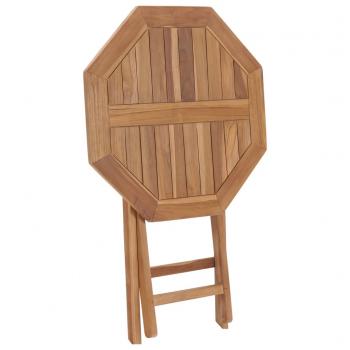 Klappbarer Gartentisch 60×60×75 cm Teak Massivholz