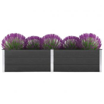 ARDEBO.de - Garten-Hochbeet 250 x 100 x 54 cm WPC Grau