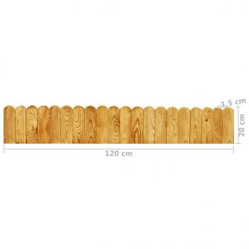 Beeteinfassung Braun 120 cm Imprägniertes Kiefernholz