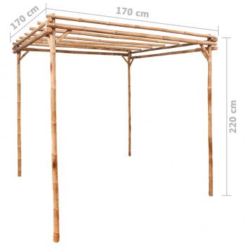 Pergola Bambus 170×170×220 cm 