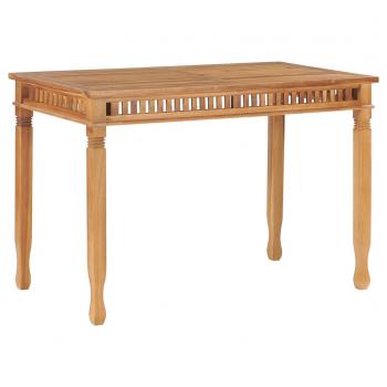 ARDEBO.de - Garten-Esstisch 110x65x80 cm Massivholz Teak