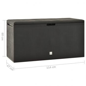 Gartenbox Anthrazit 114x47x60 cm