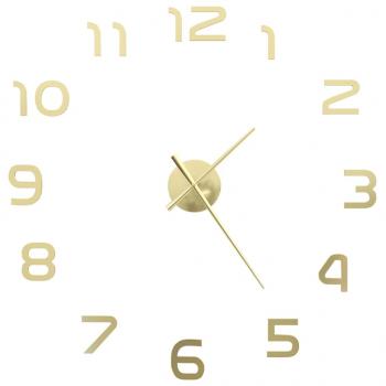 3D-Wanduhr Modernes Design 100 cm XXL Golden